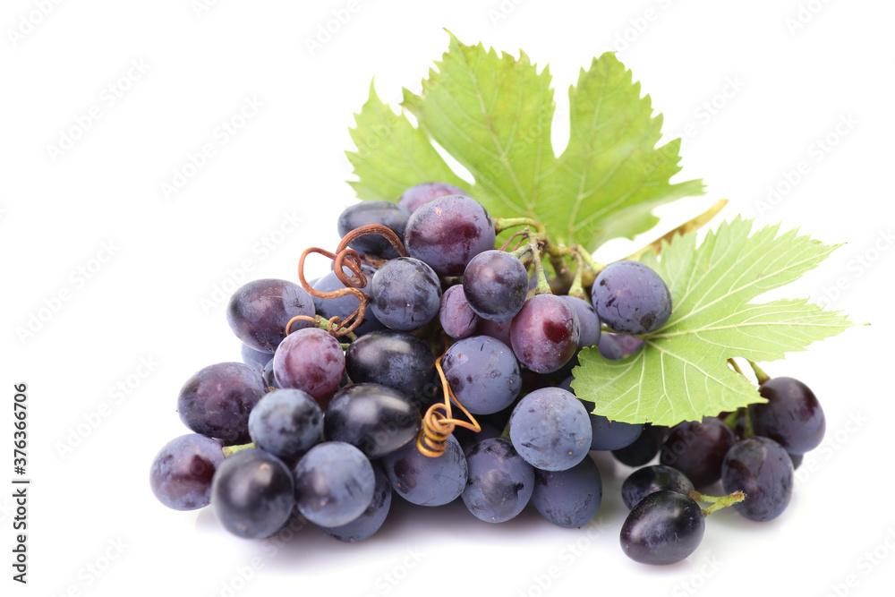 Fototapeta premium Grapes on a white background