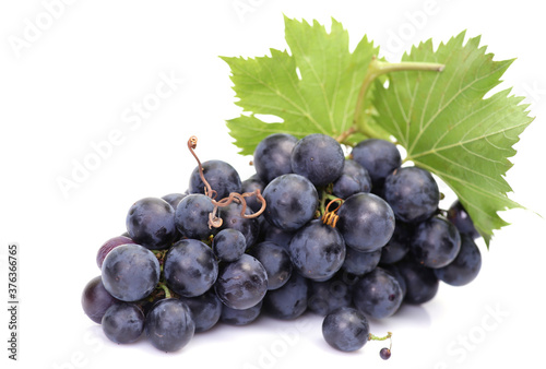 Grapes on a white background