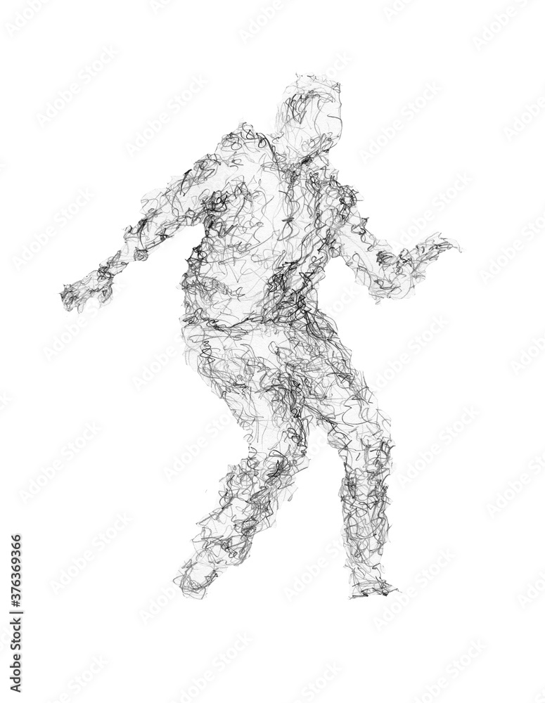 A man in suit scary moving A man in suit scary moving