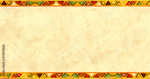 Grunge background with ethnicity ornaments