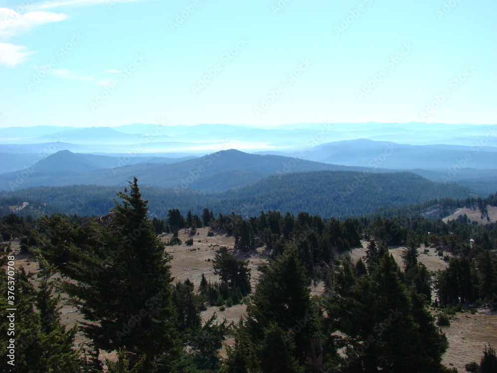 Mt Lassen, volcanic, mountains, views, lake, forest