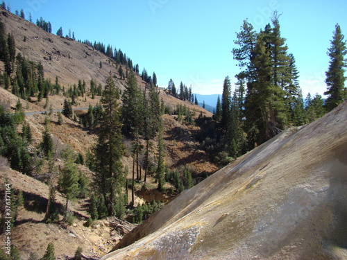 Mt Lassen, volcanic, mountains, views, lake, forest