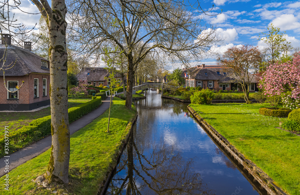 Typical dutch village Giethoorn in Netherlands Typical dutch village Giethoorn in Netherlands