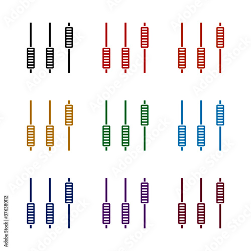 Volume level icon, color set