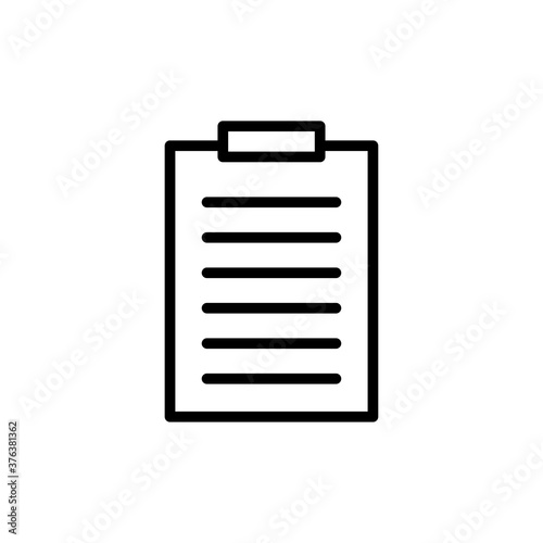 Checklist line icon. Design template vector