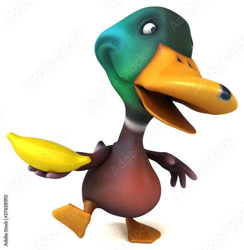 Fun duck - 3D Illustration