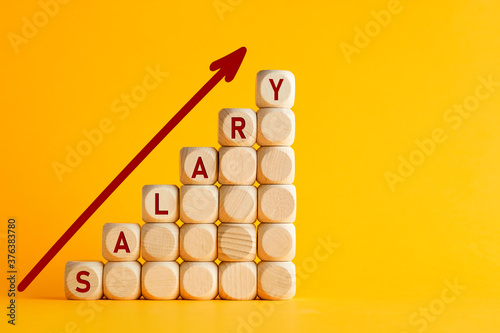 фотографія Salary raise or wage increase concept