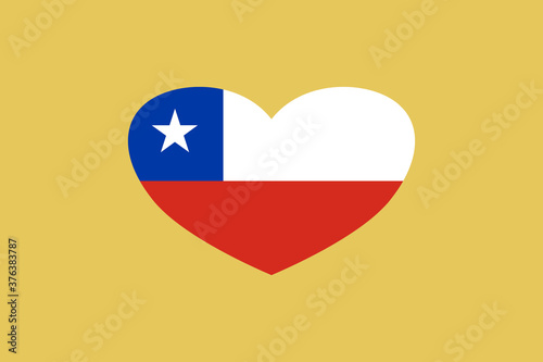 Chile flag in the heart shape. Isolated on background. Free Download Chile flag in the heart shape. Isolated on background. - GFXLoad