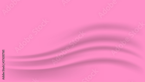 pink fabric cloth smooth for background, wavy fabric cloth pink color, pink gradient and wave curve for luxurious backdrop, fabric silk pink for wallpaper, clothes texture flowing and ripple