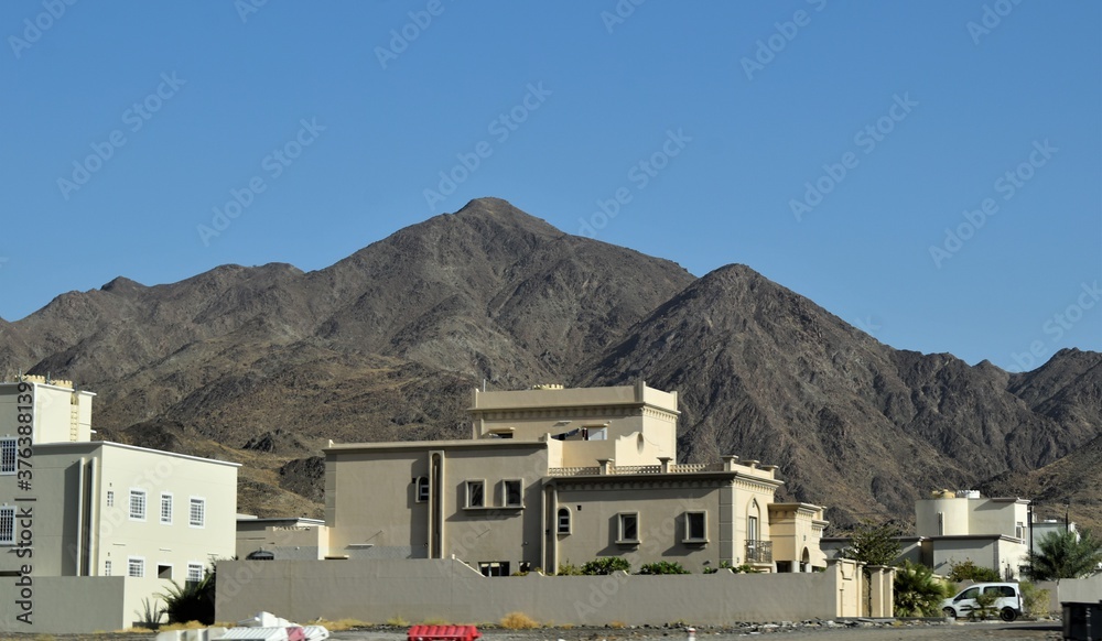 Beautiful building in the top of the mountain , Muscat, Oman - 07-09-2020