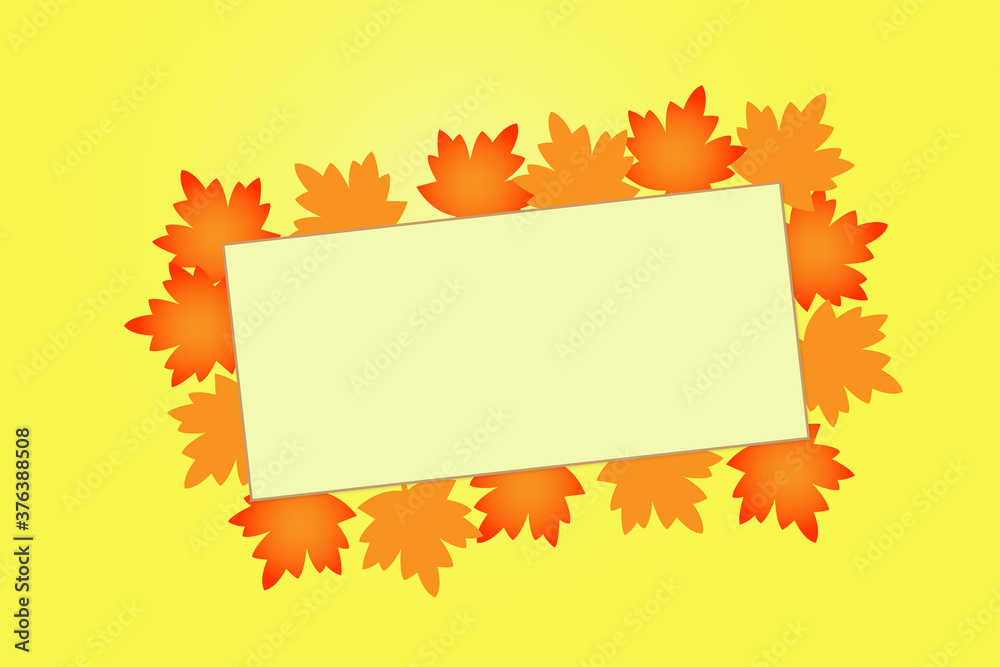 Beautiful Autumn Leaves Background Design use as poster, card, wallpaper or Banner