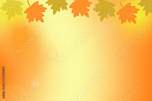 Beautiful Autumn Leaves Background Design use as poster  card  wallpaper or Banner