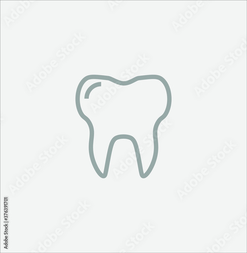 simple icon of tooth  for dentists