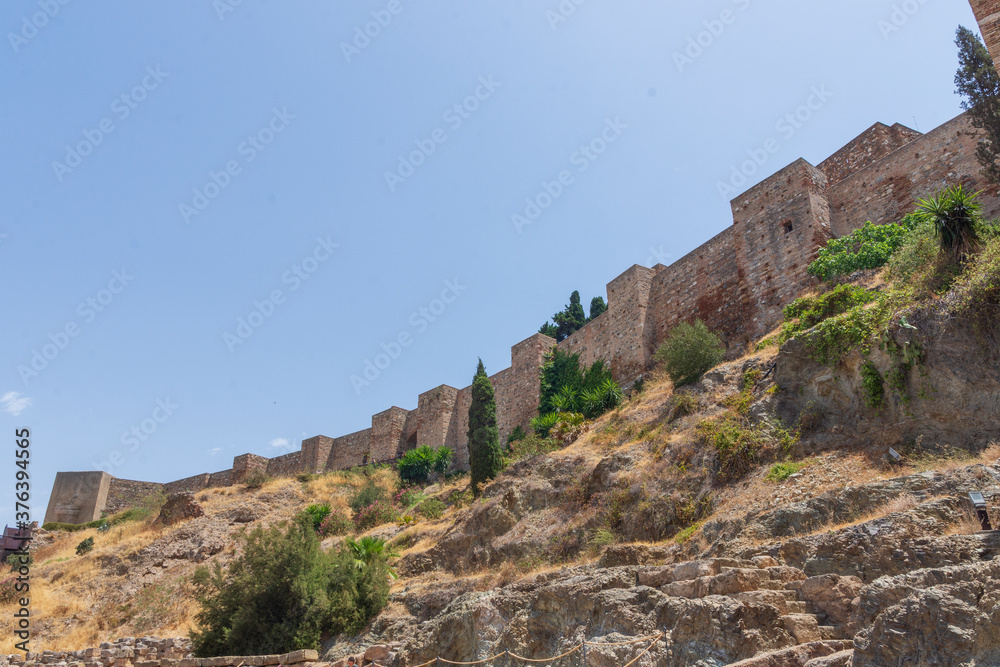 the roman theater of malaga and its surroundings