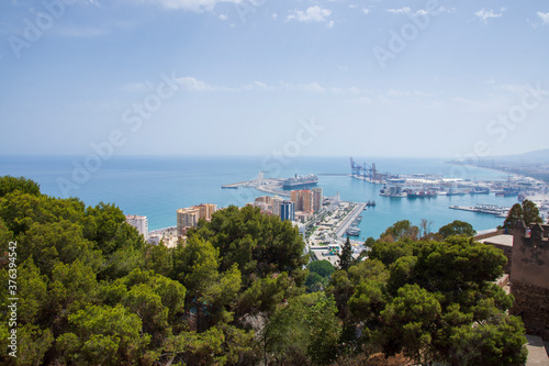 the roman theater of malaga and its surroundings
