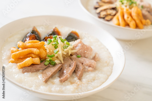 Pork Congee or Porridge with Pork