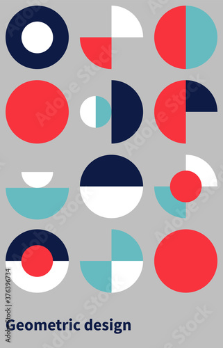 Canvas Print Trendy bauhaus pattern