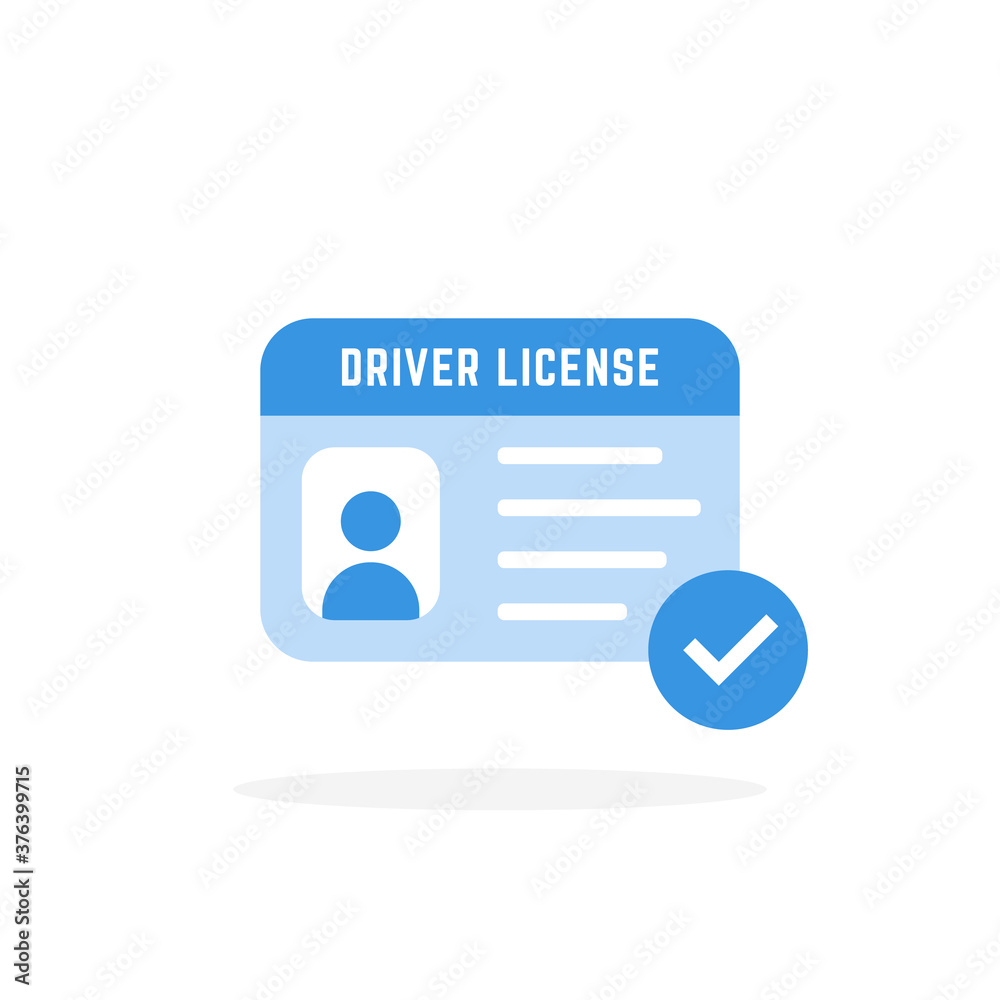 blue driver license card icon blue driver license card icon