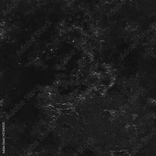 Seamless Black Walls Textures. Tileable loft background.
