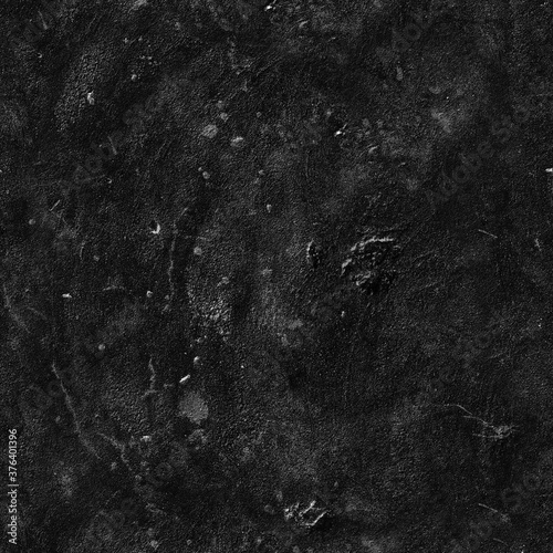 Seamless Black Walls Textures. Tileable loft background.