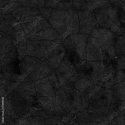 Seamless Black Walls Textures. Tileable loft background.