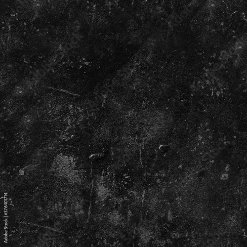 Seamless Black Walls Textures. Tileable loft background.
