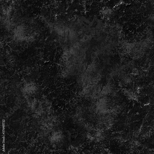 Seamless Black Walls Textures. Tileable loft background.