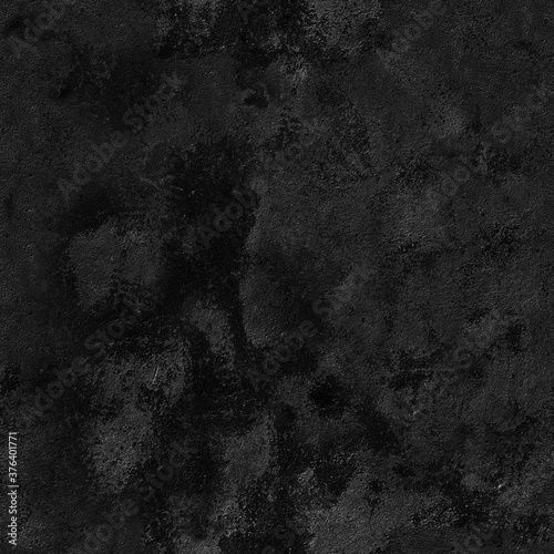 Seamless Black Walls Textures. Tileable loft background.
