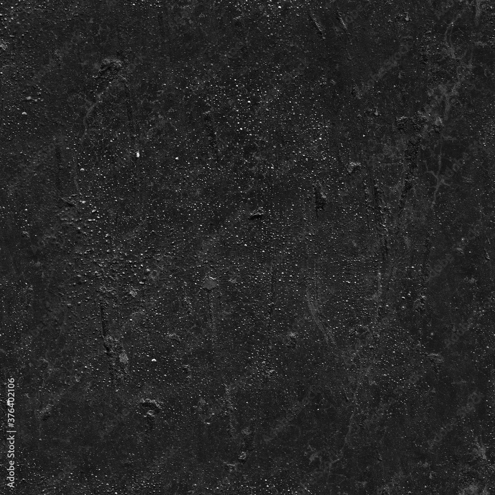 Seamless Black Walls Textures. Tileable loft background.