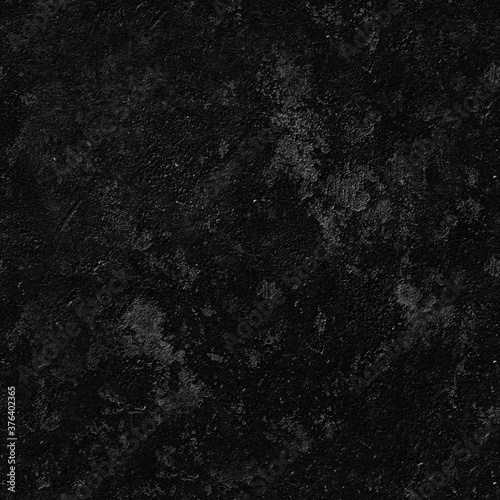 Seamless Black Walls Textures. Tileable loft background.