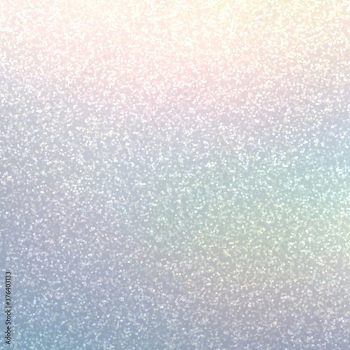 Glitter pastel iridescent holiday texture. Pink lilac blue green gradient delicate colors. Wonderful background for festive design.