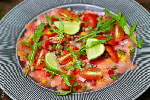 Eating fresh and staying beautiful in Chiang Mai Thailand, I simply love healthy and nutritious food. My smoked salmon salad is perfect for light lunch, a late brunch, or as an appetizer. Love life.