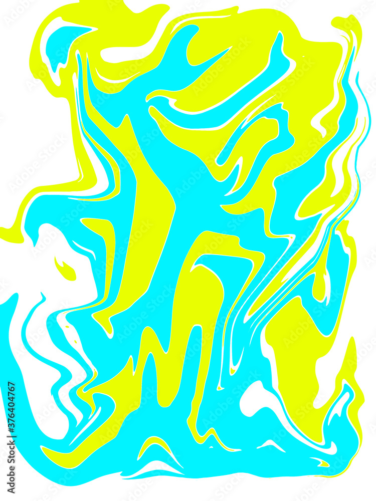 abstract light sky blue and yellow watercolor luxury pattern fluid liquid light color on white. abstract light sky blue and yellow watercolor luxury pattern fluid liquid light color on white.