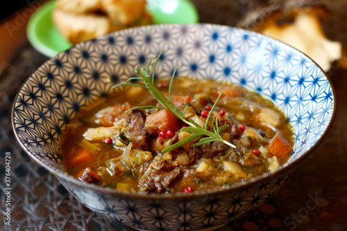 Photography Beef stew with vegetables is perfect to keep warm and happy this winter