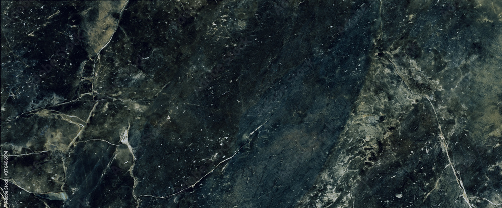 Naklejka premium Dark Green Marble stone texture background