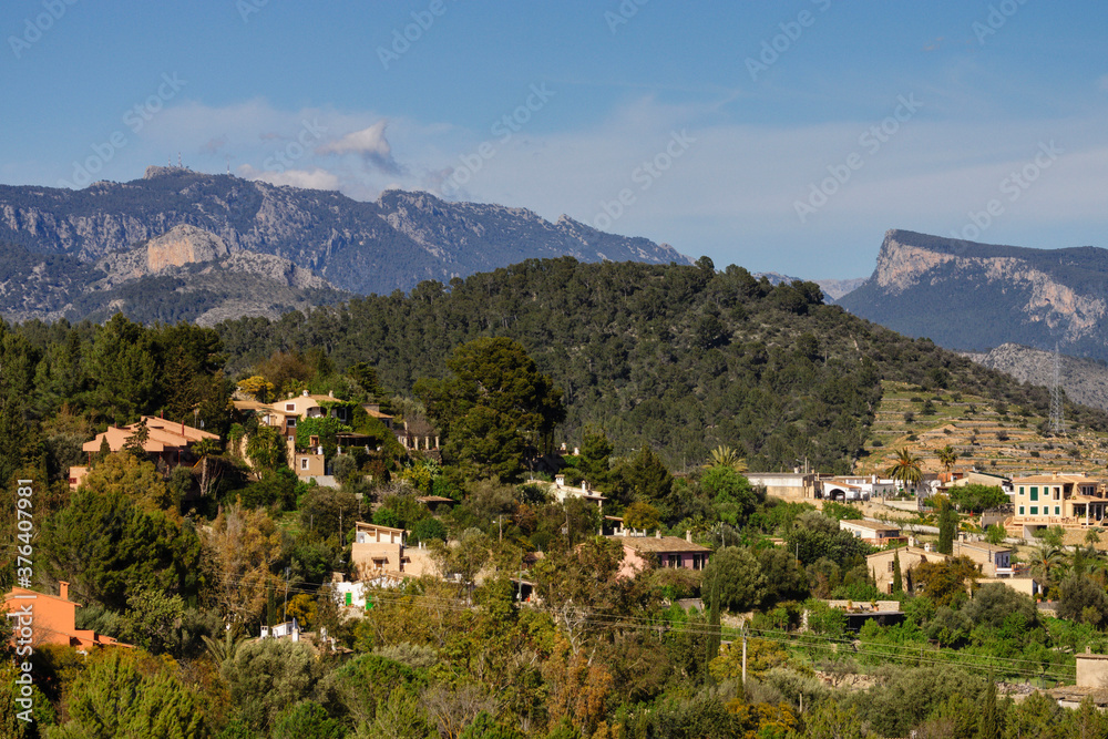 valle de Sarria, Establiments, municipio de Palma , sierra de tramontana, mallorca, islas baleares, españa, europa