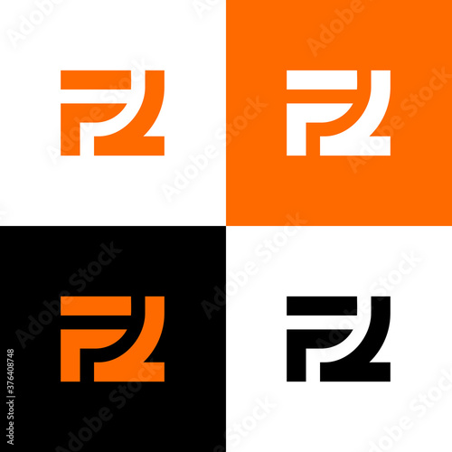 FL initial monogram logo icon design, vector illustration
