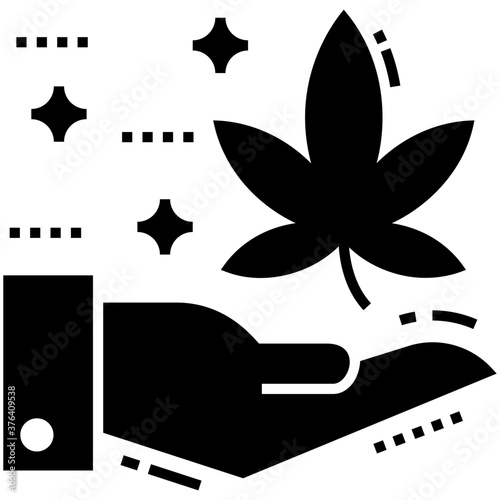 Hand Holding Cannabis