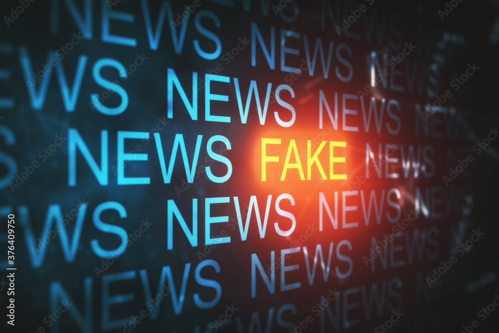 Glowing blue news and fake header background Glowing blue news and fake header background