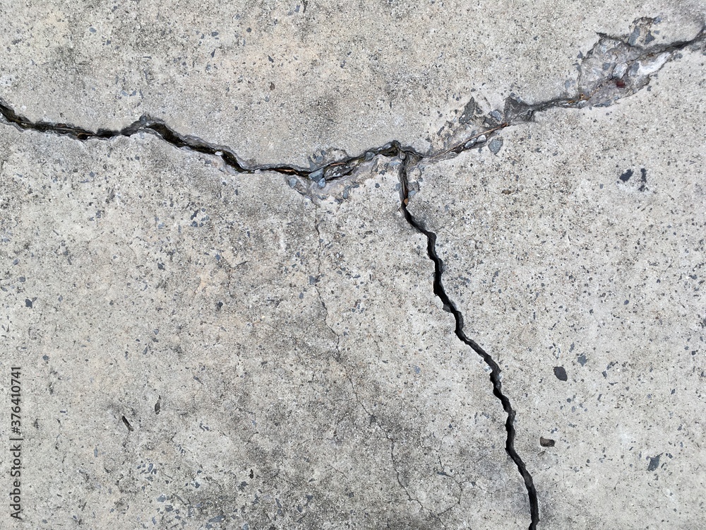 Obraz premium cracked concrete wall