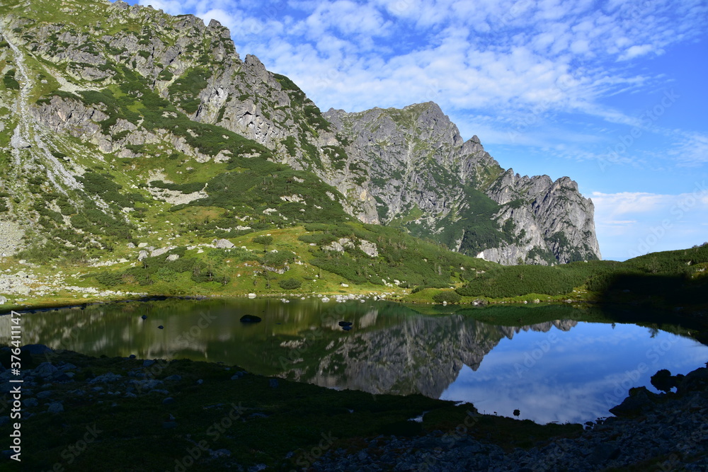 Zielony Staw Kaczy, Dolina Białej Wody Tatry Słowackie Zielony Staw Kaczy, Dolina Białej Wody Tatry Słowackie