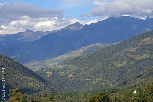 mountains in bhutan  © frdric