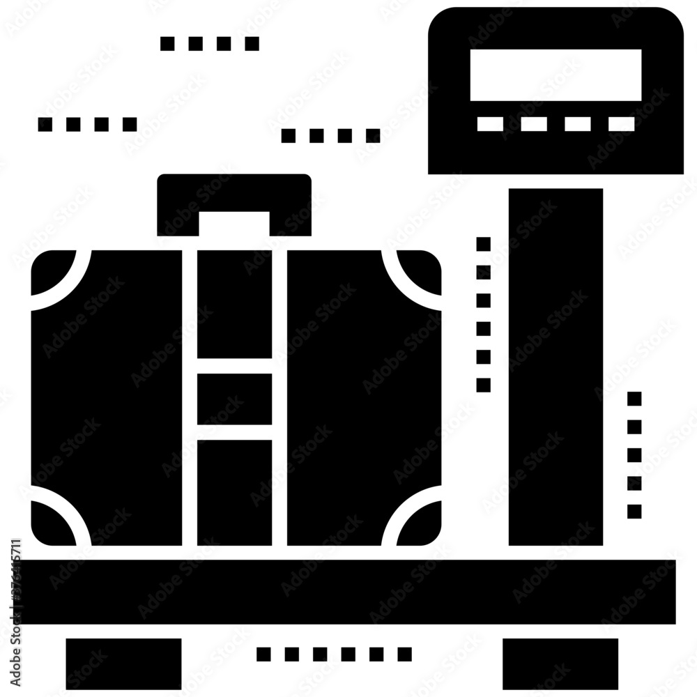 Obraz premium Luggage Weight