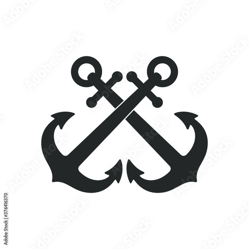 Fotografia Crossed anchors graphic icon