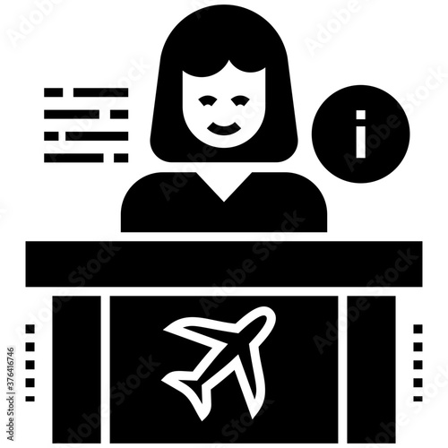 Airport Reception Desk