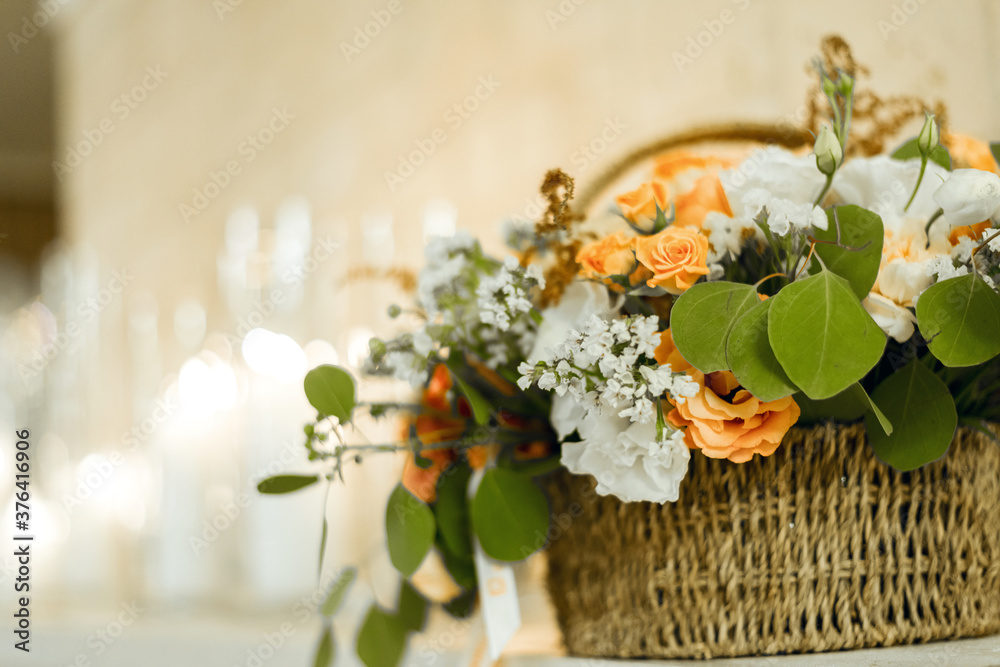 basket of flowers