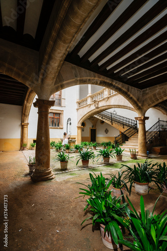 palacio de Can Oleza mandado construir por la familia Descos en el siglo XV, Monumento Historico-Artistico, Palma, mallorca, islas baleares, spain, europa