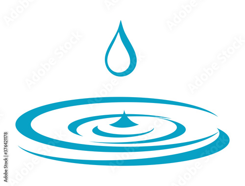 Water droplets from above