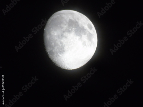 waxing gibbous moon