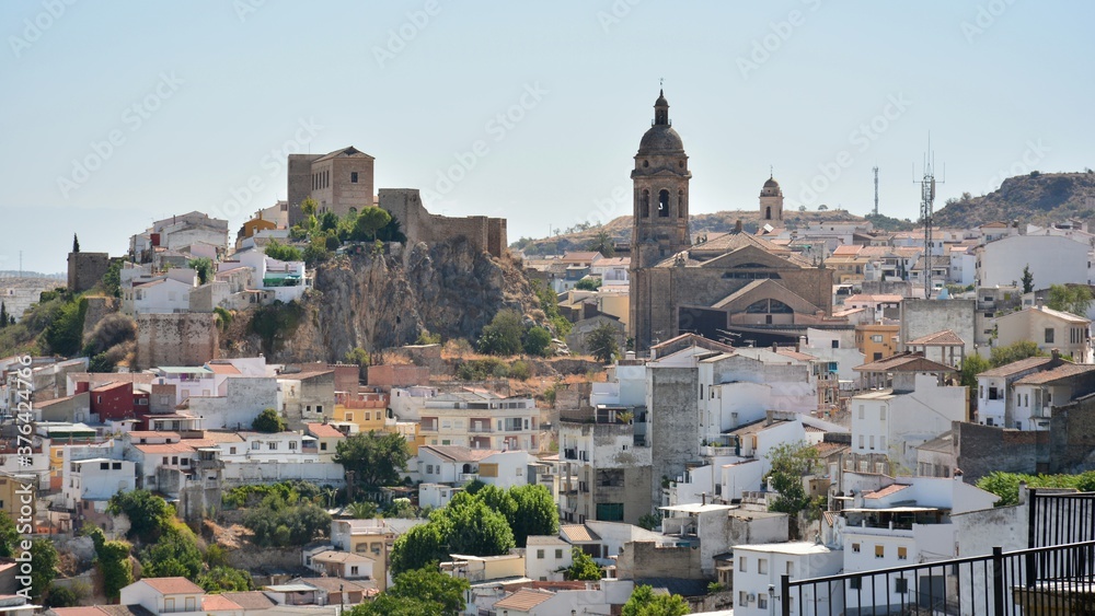 Vista panorámica de la ciudad de Loja, Granada, España